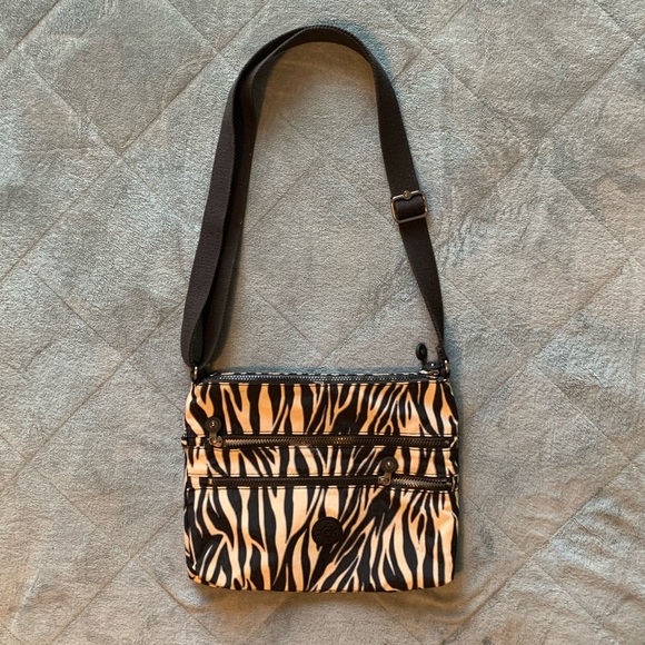 Kipling Bags Kipling Zebra Print Shoulder Bag Poshmark